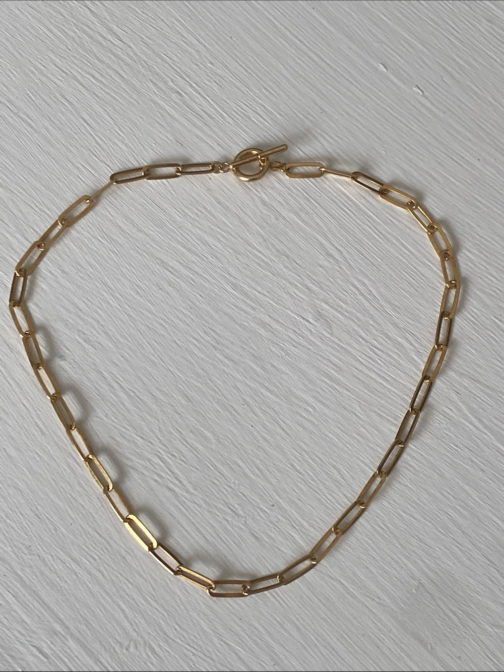 14K Gold Plated 925 Sterling Silver Paperclip Chain Necklace Made in Italy